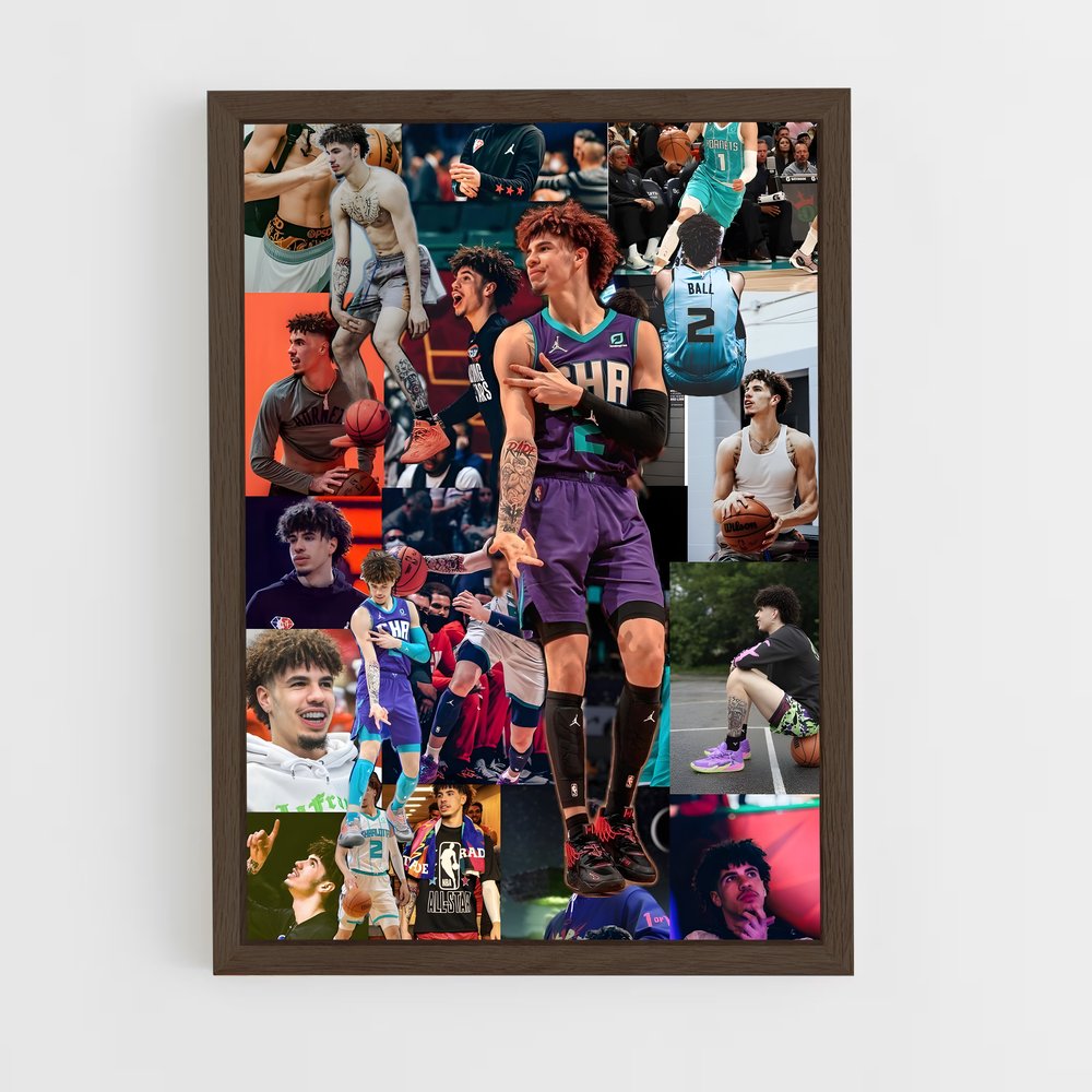 Poster Lamelo de ball – affiche Basketball (vue 5)